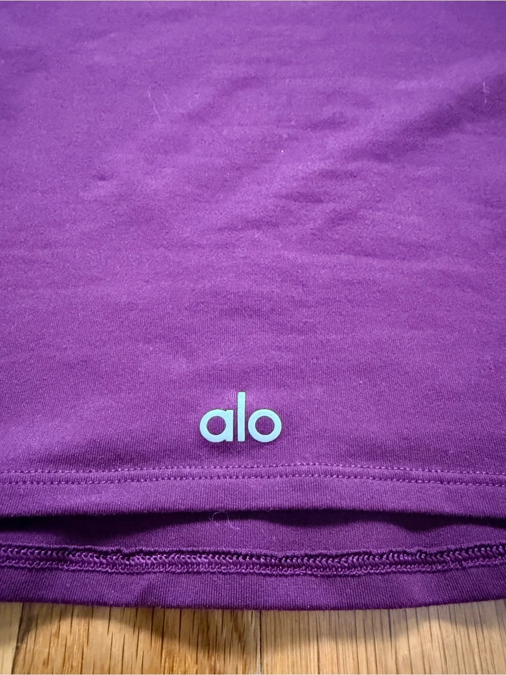 Alo Alosoft Crop Finesse Short Sleeve Burgundy
